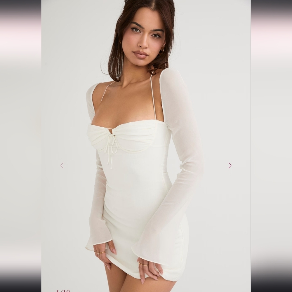 House of CB Babydoll Chiffon Dress